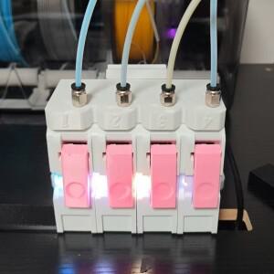 BMCU AMS lite 370C 오픈 소스 MMU 솔루션 자동 리필 팜 A1 A1Mini 호환 다중 색상 확장용