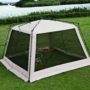 캠핑 사각 텐트 캠핑 쉘터 텐트 모기장 그늘막 야외용 대형 간편