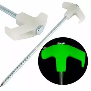 캠핑단조팩 형광말뚝 25cm 안전 반사캠핑팩