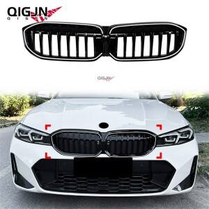 BMW 호환 3 시리즈 G20 2023-2024 후생산 차량용 프론트 범퍼 키드니 그릴 LED 라이트 포함