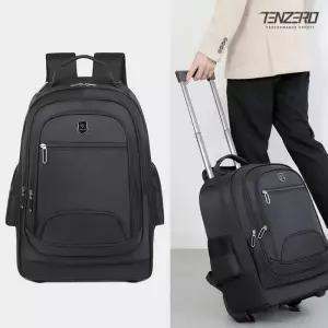 [비에프엘아웃도어]텐제로 트롤리 바퀴 내장 이동 편리 대용량 백팩 여행용 학생가방