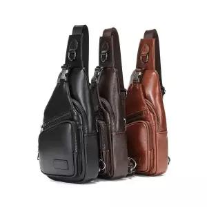 캐주얼 배낭 님성 봄가을 크로스백 가죽 데일리 가방 가슴가죽 소 가슴 숄더백 다올5