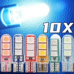 10pcs LED T10 스트로브 조명 자동차 램프 W5W Canbus 깜박이 신호 전구 폭 빛 스트로보스코프 클리어런스