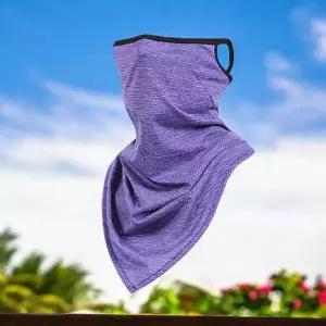 썸머 메쉬 귀걸이형 롱 멀티스카프(퍼플) 쿨넥워머