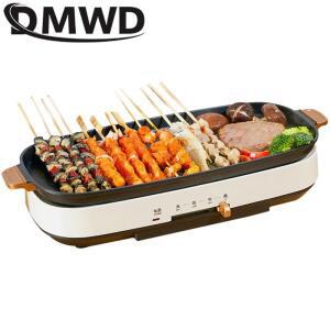 DMWD 전기 그릴 붙지 않는 바베큐 무연 식 핫 플레이트 Teppanyaki 도구 가정용 팬