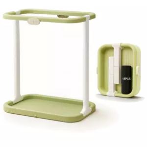 휴대용 쓰레기 봉투 홀더 접이식 및 경량 스탠드 캠핑 야외 자동차 가정용 쓰레기통 간편한 조립 컴팩트