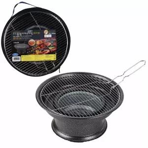 분리형 캠핑용 야외 바베큐화로대 휴대용 캠프그릴 원형그릴