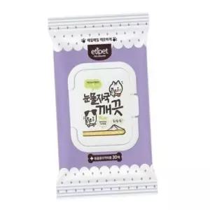 [반려] 강아지 눈물 세정 티슈 반려동물 얼굴 위생 물티슈 클리너