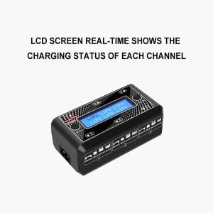 울트라 파워 UP-S6AC LCD 디지털 디스플레이 6x4.35W AC DC 배터리 충전기