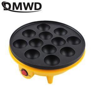 DMWD 전기 타코야키 메이커 가정용 문어 볼 그릴 팬 12 홀 미니 베이킹 머신 Chibi Maruko 220V