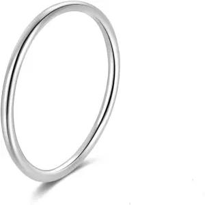 캔디팬시 925 스털링 실버 1.2mm 스태킹 미디 얇은 링 엄지 핑키 스택 너클 여성용 밴드 사이즈 2.5-8.5