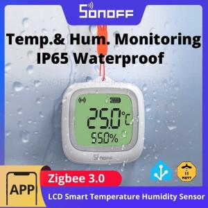 SONOFF SNZB-02WD 지그비 LCD 스마트 온습도 센서 IP65 방수 욕실, 실외용 ZBBridge-P 지원