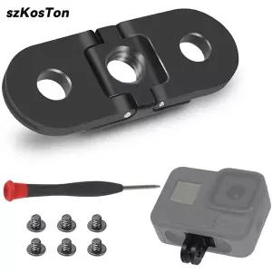 GoPro Hero 용 금속 삼각대 마운트 어댑터 13 12 11 10 9 마운트베이스 액션 카메라 1/4 홀 삼각대 모노 포