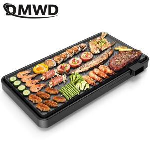 DMWD 가정용 무연 바베큐 기계, 들러붙지 않는 파티 전기 로스팅 팬, 철판, 2-8 인용, 1800W, 220V