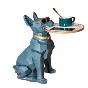 도베르만 테이블 선반 강아지 소품 블랙 소파 철제 보조