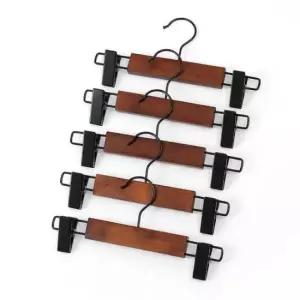 [생활] 우디나인 원목 바지걸이 5p세트 24cm