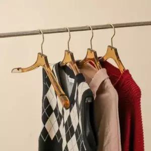 [생활] 클리어 아크릴 옷걸이 옷가게 의류매장 디피 브라운