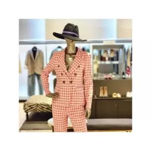 알렉시스N ME3NRJR1490ME4NRJR2790BK 고방체크 더블버튼 재킷_P389018210 313656