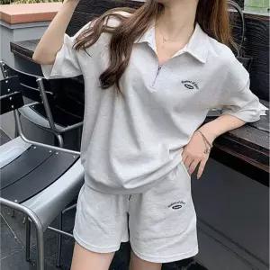 해외 여행 휴양지 반팔 반바지 카라 반집업 상하세트