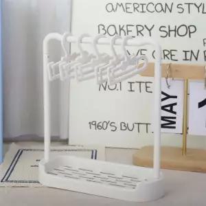 인형옷걸이 10cm 17cm 봉제인형옷 미니인형옷장 소품보관함 맞춤형 패션 인형액세서리 드레스 행거 철제 의류보관함