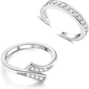 르칼라 925 스털링 실버 오픈 토링 여성용 세트 미니멀리스트 여름 비치 풋 주얼리