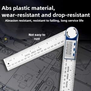 2in 1 각도기 전자 디지털 측정기 눈금자 고정밀 드로잉 목공