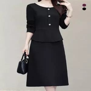 [비바로그][비바로그] 덴이 투피스형 배색 원피스