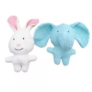 [반려] 헬로제니 강아지 터그놀이 삑삑이 훈련 인형 2종 셋트