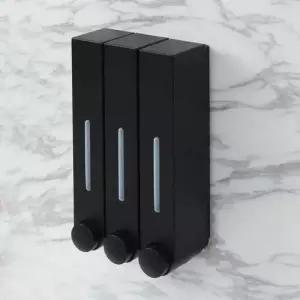 [반려] 벽걸이 물비누 디스펜서 리필 샴푸 린스통 3구