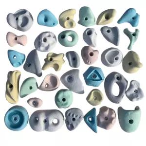 암벽등반 홀드 인공 암벽 손잡이 벽타기 파츠 훈련용 부품 실내 클라이밍 그립 볼륨 세트