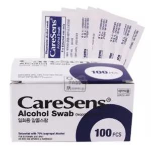 휴대용 개별포장 1회용 알콜솜 스왑100매x2개 응급구비용품 소독용