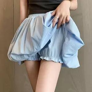 여성 벌룬핏 A라인 호박치마 미니 치마바지 속바지 내장 5색 (HSJ-WFJY014)