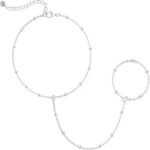 여성용 커즐리 팔찌 방수 14K 금/은 도금 스태커블 브레이슬릿 비타란 트렌디한 고급 종이 클립 피가로