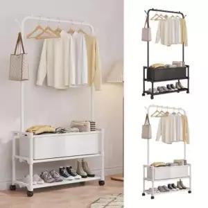 [JED] 옷장 옷방 스탠드 드레스룸 간이 철제 키큰 원룸 철제 행거 이동식 행거 드레스룸 조립식 시스템