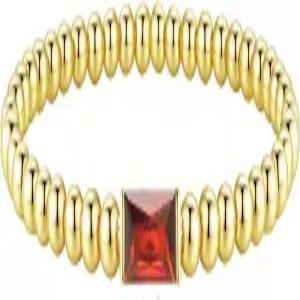 여성용 FUNEIA 탄생석 골드 구슬 팔찌 Non Tarnish 트렌디 다인티 14K 도금 귀여운 쌓을 수 있는 비드