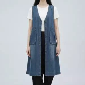 KARRA 빅포켓플레어데님베스트_A6M0083