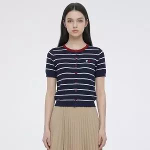 KARRA 스트라이프인하트가디건_A6M0087