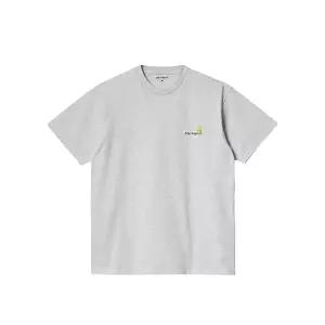 [칼하트 WIP] 남성 아메리칸 스크립트 반팔 티셔츠 그레이 I029956 482XX