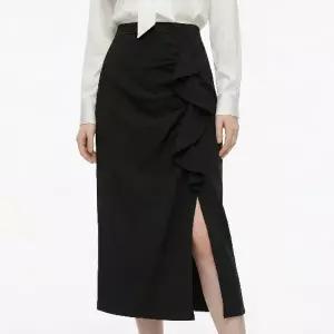 클라셰 (77까지)웨이브핀턱슬릿스커트_B6S0377