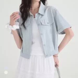 KARRA 소프트핀턱하프자켓_A6M0019