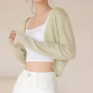 KARRA 커버웨어숏가디건_A6M0032