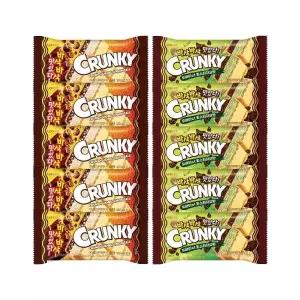 [롯데제과]크런키 모나카 두바이st 피스타치오맛x5+바닐라x5