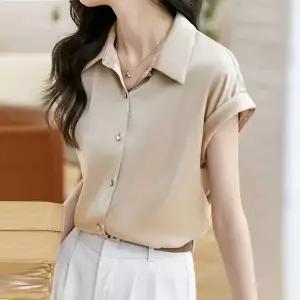 KARRA 솔리드롤업블라우스_A4M0043