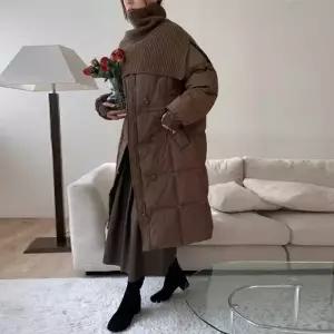 [릴룸]케이프 넥워머 롱패딩