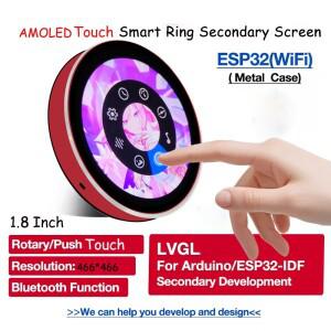 ESP32-S3 1.8인치 AMOLED 터치 디스플레이 466×466 원형 스크린 Deepseek AI Xiaozhi WiFi BLE5 Ar-duino