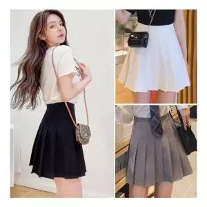 여성 속바지내장 하이웨스트 테니스 주름 치마 스커트 (HSJ-WBF162C)