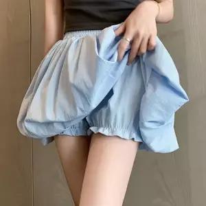 여성 벌룬핏 A라인 호박치마 미니 치마바지 속바지 내장 5색 (HSJ-WF...