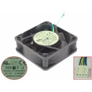 EverCool R126020BU DC 12V 0.2A 60x60x20mm 4선식 냉각팬