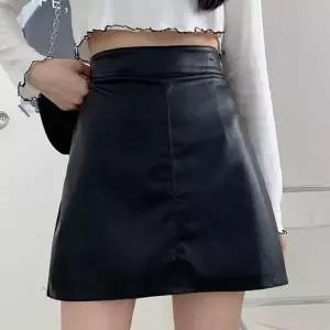 여자 짧은 치마 하객룩 데이트룩 인조 가죽 스커트 (HSJ-WB32D12)