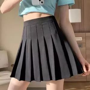 여성 속바지 내장 하이웨스트 테니스 스커트 치마 (HSJ-WE03F1F)